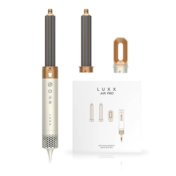 Luxx Air Pro 2 Lite Hair Dryer Brush, Curling Iron and Blow Dryer Combo Kit, 3in1 Hair Drying and Volumizer for All Hair Types