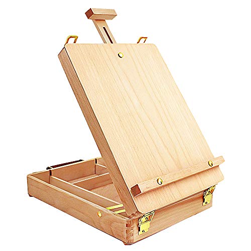 Premium Sketchbox Desktop Art Easel, Tabletop, Wooden for Painting, Student, Artist, Beginner - Sketchbox