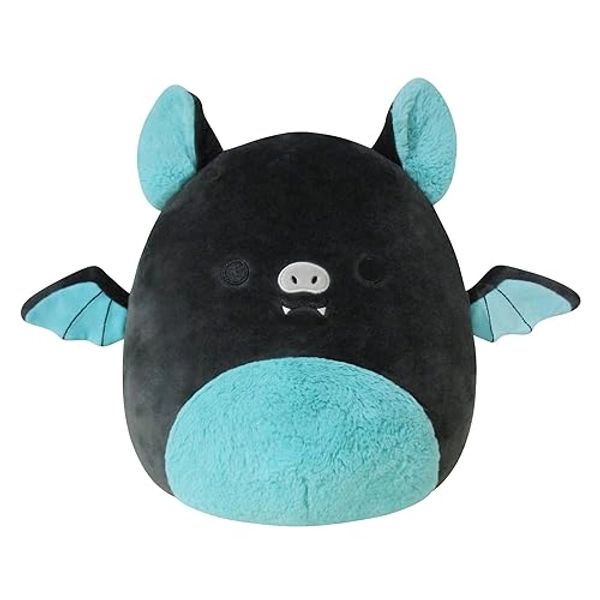 Squishmallows 12-Inch Aldous Teal and Black Fruit Bat - Medium-Sized Ultrasoft Official Kelly Toy Plush