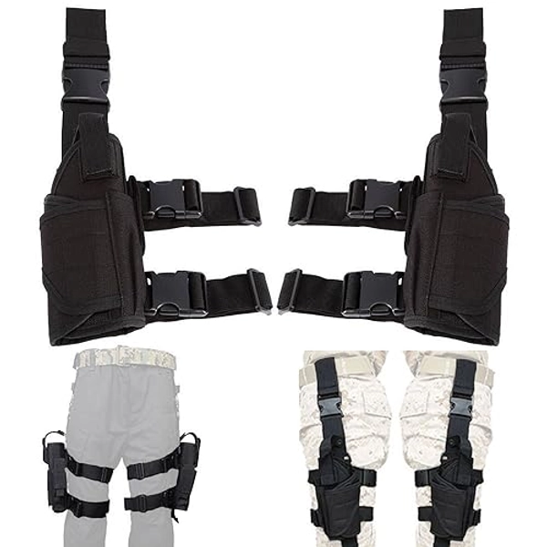 UniqueFire Left Hand & Right Hand Adjustable Universal Waterproof Pistol/Gun Drop Puttee Leg Thigh Holster Pouch Holder