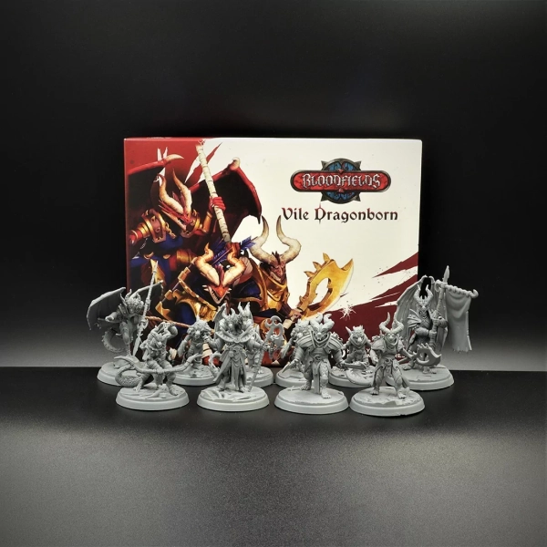 Vile Dragonborn Army Pack - tabletop fantasy miniatures - Bloodfields