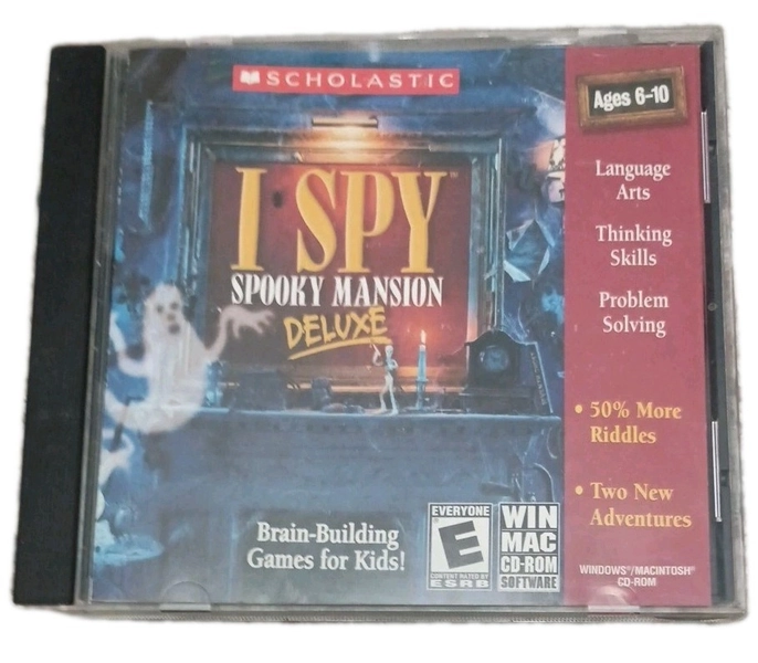 I Spy Spooky Mansion Deluxe Edition (PC 2004) CD-ROM Scholastic Complete