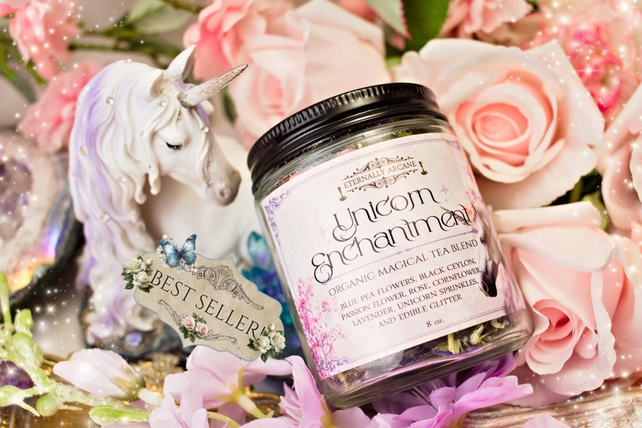 Unicorn Enchantment™ Organic Tea | Unicorn Magic Tea | Witches' Brew | Witchs' Herbal Tea | Witchcraft Tea | Witchy Gifts | Tea Party