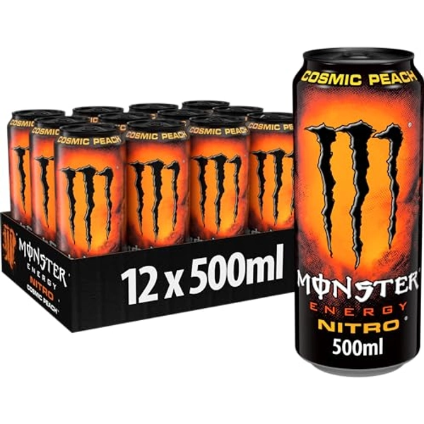Monster Energy Nitro Cosmic Peach - in praktischen Einweg Dosen (12 x 500 ml)