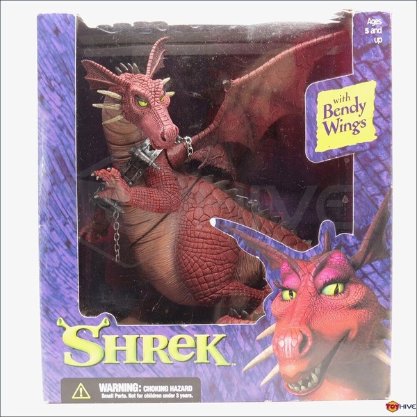 Shrek The Dragon action figure with bendy wings McFarlane Toys 2001 DreamWorks