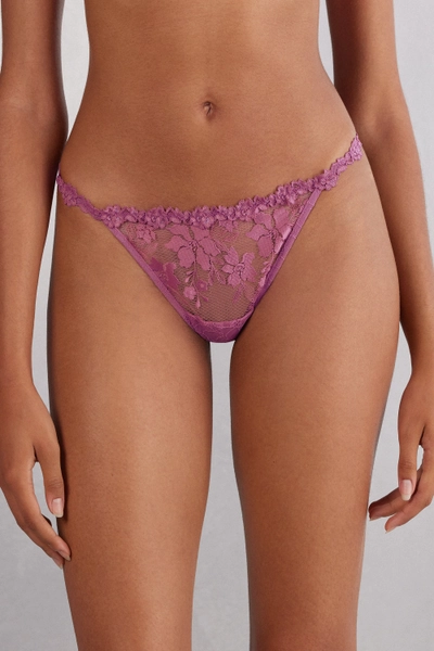 In Full Bloom Thin Side Strap Thong - Intimissimi