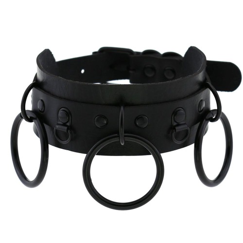 'Scorpio' Black Alt Gothic Circle Choker