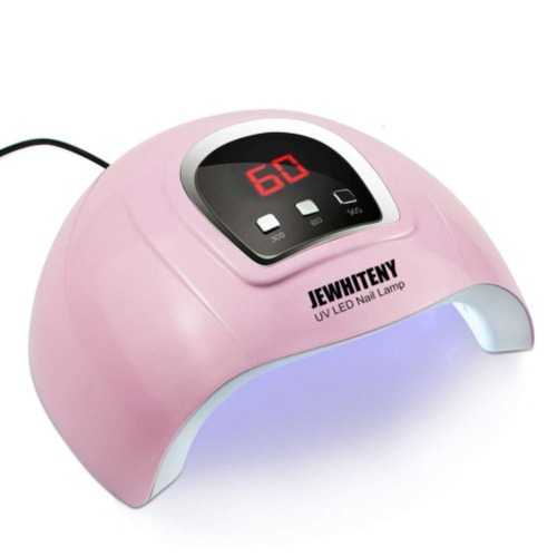 UV LED Nail Lamp 54W, Professional Nail Dryer Gel Polish Light, UV Nail Light with 3 Timer Setting, Nail Polish Curing Gel LED Dryer, Professional Nail Art Tools with Automatic Sensor, LCD Display - 