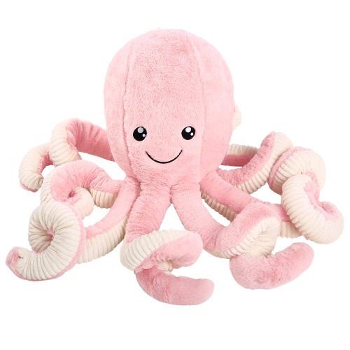 DENTRUN Octopus Stuffed Animals, Octopus Plush Doll Play Toys for Kids Girls Boys Adults Birthday Xmas Gift Present 7/16/24/32 Inches, 5 Colors - 32 inches Pink