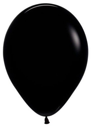SEMPERTEX 11" Fashion Black Sempertex Balloons (50 Count) (Fashion Black)