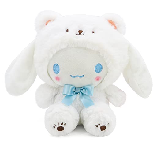COAQAC Kawaii Cartoon White Bear Cross-Dressing Series Plush,Soft Plush Doll Cute Soft Toys, Plush Pillow Stuffed Animals Toy Birthday Gifts for Girls Kids (White Bear-D, 7.8in) - 7.8in - White Bear-d