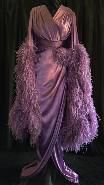 Limited Edition Special Order Purple Dusk "Selene" Dressing Gown