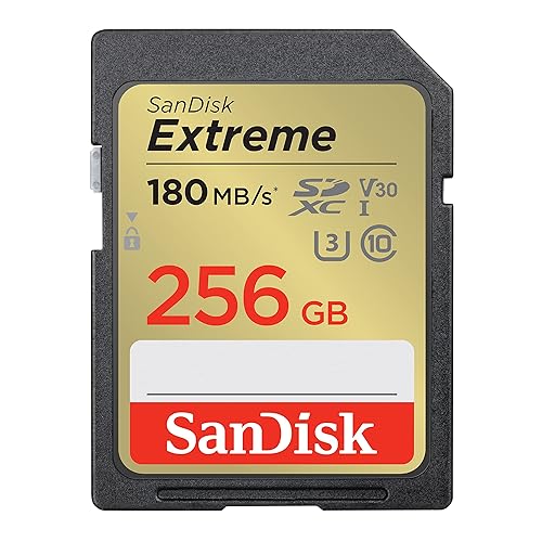 SanDisk 256GB Extreme SDXC UHS-I Memory Card - C10, U3, V30, 4K, UHD, SD Card - SDSDXVV-256G-GNCIN - 256GB - Memory Card Only