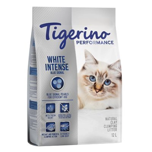 Tigerino Special Care / Performance -kissanhiekka - White Intense Blue Signal