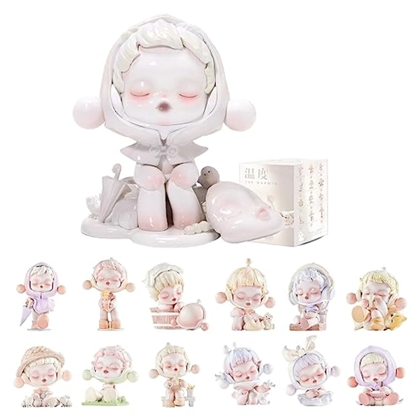 POP MART Skullpanda Warmth Series, Skullpanda Blind Box Figures, Random Design Action Figures Collectible Toys Home Decorations, Single Box