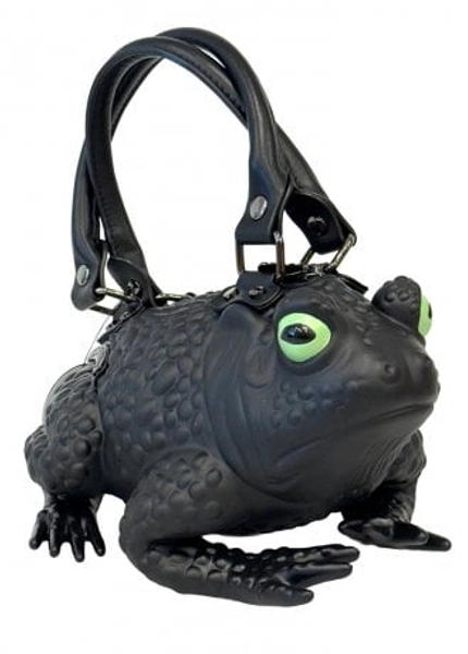 Windy Willow Black Toad Bag With Glow Eyes