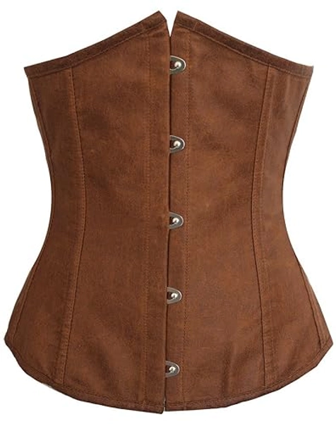 Alivila.Y Fashion Womens Sexy Satin Vintage Underbust Waist Training Corset Bustier