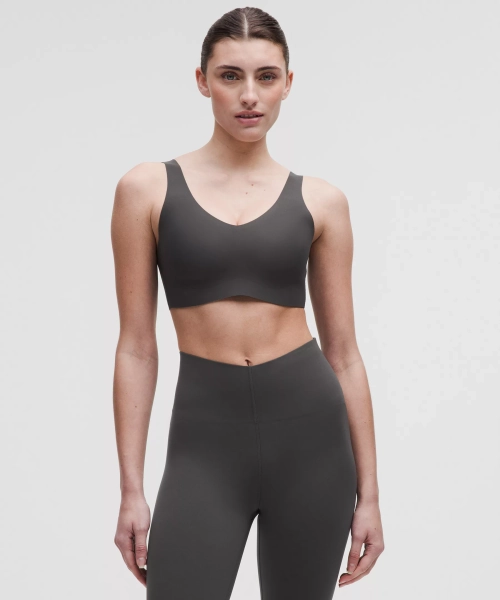 lululemon Glow Up™ Bra *Medium Support, B/C Cup - Graphite Grey - XXS