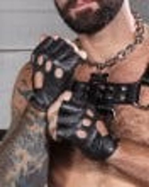 Leather Fingerless Gloves