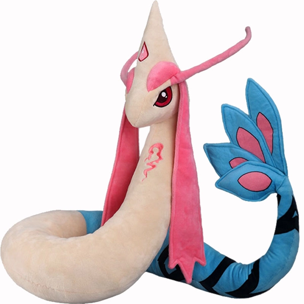 Large Plush Toy Rayquazza Stuffed Animal Shiny Milotic Plushie Dragonair Toy Birthday Gift - Milotic