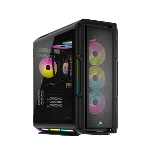 Corsair Vengeance a8100 Series Gaming PC - Liquid Cooled AMD Ryzen 9 7950X CPU - NVIDIA GeForce RTX 4090 GPU - 4TB (2X 2TB) M.2 SSD - 64GB Dominator Platinum RGB DDR5 Memory - Black