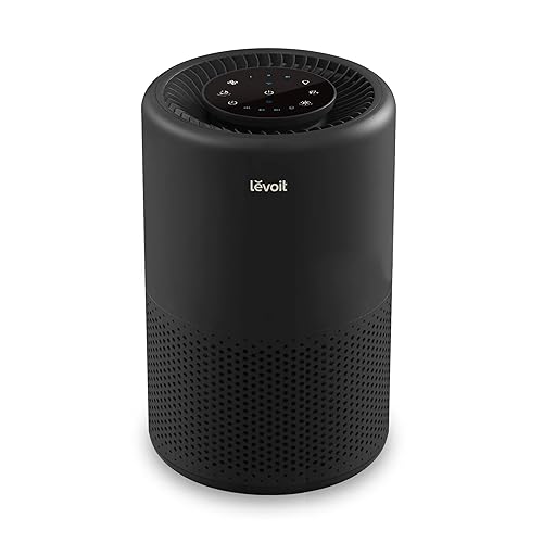 LEVOIT Air Purifier for Home Bedroom, Smart WiFi Alexa Control, Covers up to 916 Sq.Foot, 3 in 1 Filter for Allergies, Pollutants, Smoke, Dust, 24dB Quiet for Bedroom, Core 200S-P, Black - Black - WIFI enabled Purifier