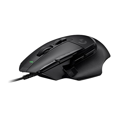 Logitech G502 X Wired Gaming Mouse - LIGHTFORCE hybrid optical-mechanical primary switches, HERO 25K gaming sensor, compatible with PC - macOS/Windows - Black - Black - Wired - Non-RGB - Mouse