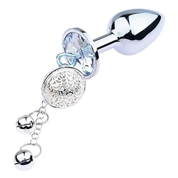 Metal Analplugs Diamant Mit Glocken Und Zugseil Masturbation Sexspielzeug Anfänger BDSM Fetisch Bondage Für Frauen Kleidung， 3 Verschiedene Größen Von-3pc_Set