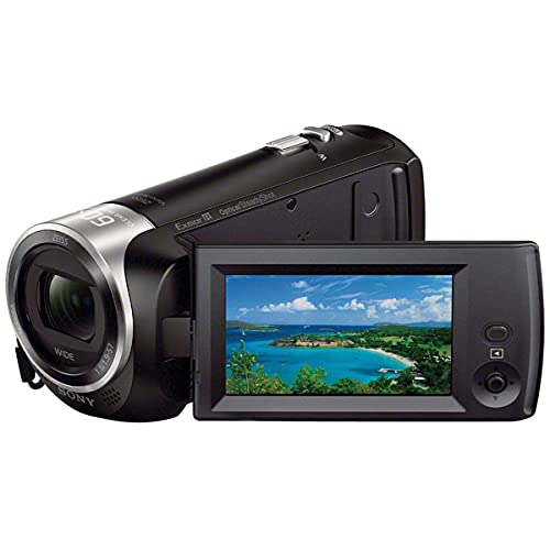Sony - HDRCX405 HD Video Recording Handycam Camcorder (black) - Camcorder - Base