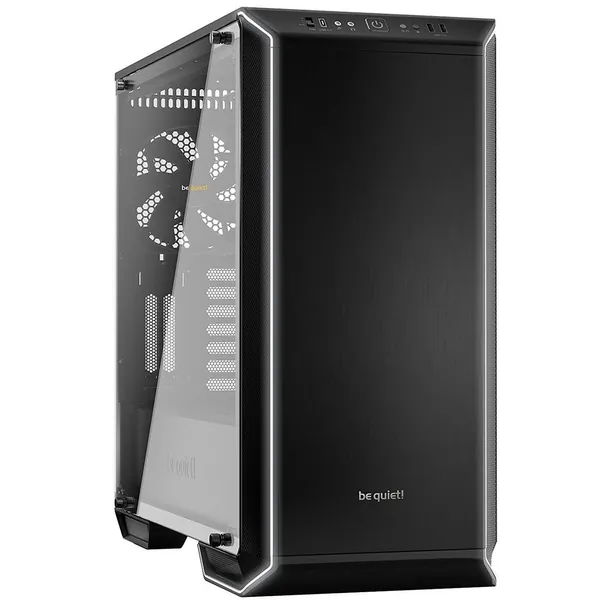 be quiet! Dark Base 700, BGW23, Midi Tower ATX, 2 Pre-Installed Fans, RGB LEDs, Tempered Glass Window,Black - Black DARK BASE 700