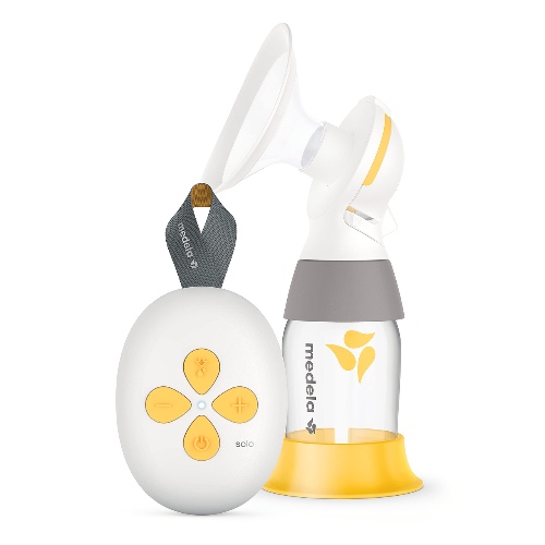 Medela Solo Single Electric Breast Pump, More Milk in Less Time, Featuring Personal Fit Flex Shields and 2-Phase Expression Technology - Solo Single Electric Breast Pump $189.00