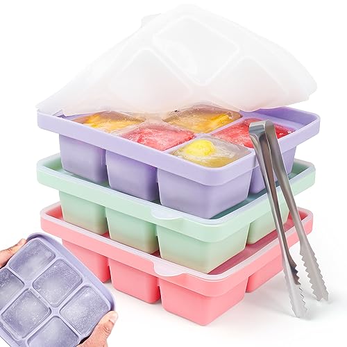 Silicone Ice Cube Trays with Lid