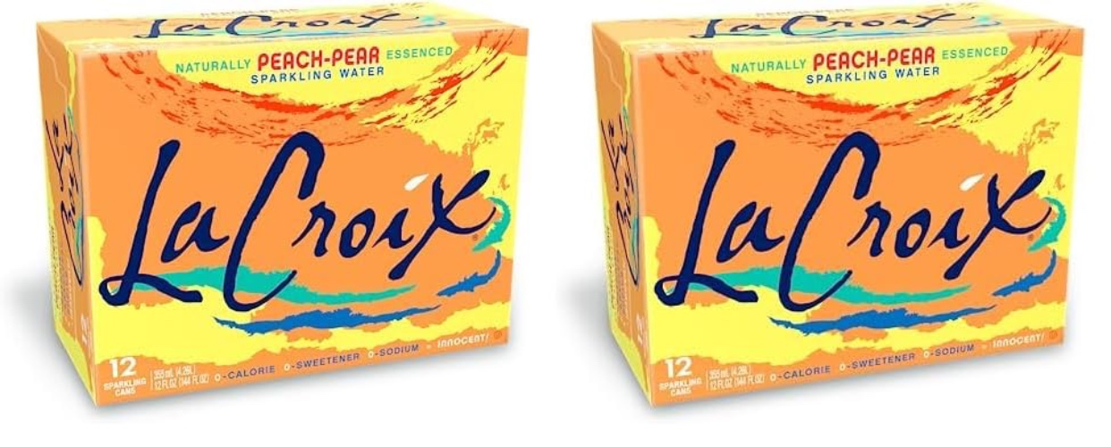 LaCroix Sparkling Water, Peach-Pear, 12 Fl Oz (pack of 24) - Peach Pear - 12 Fl Oz (Pack of 24)