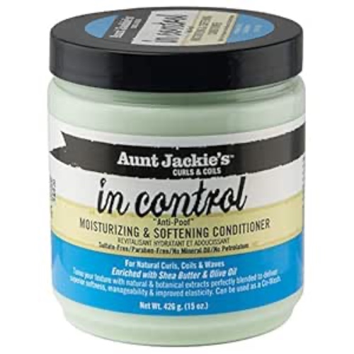 Aunt Jackie's in control 15oz - "Anti-Poof" Moisturizing & Softening Conditioner - 15 Fl Oz (Pack of 1) In Control