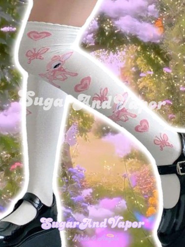 Cute Banmi Girly Thigh High Stockings | White / OS
