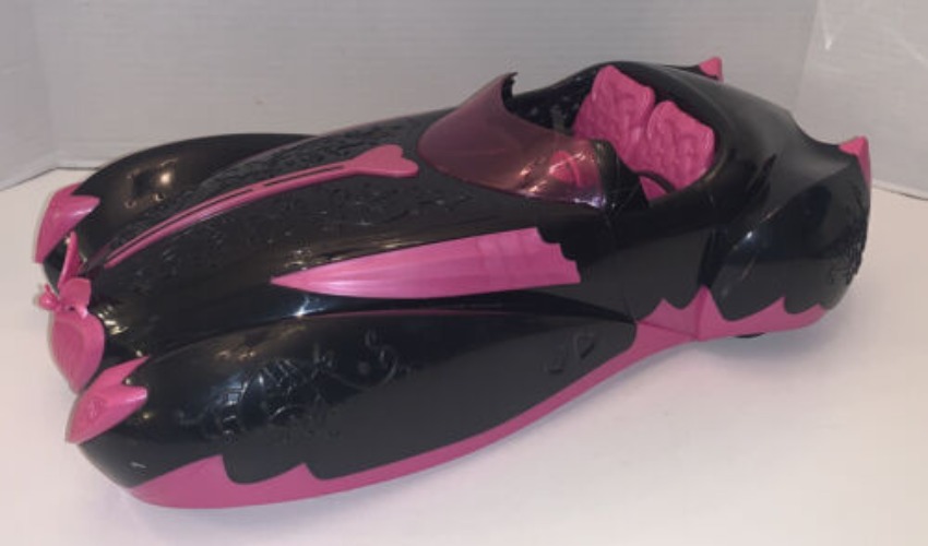 Monster High Draculaura Sweet 1600 Roadster Car - Great Shape Pink Black(G)