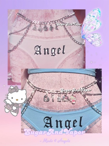 DIVA Custom Bling Words Layers Belly Chain | OS( Adjustable) / Silver