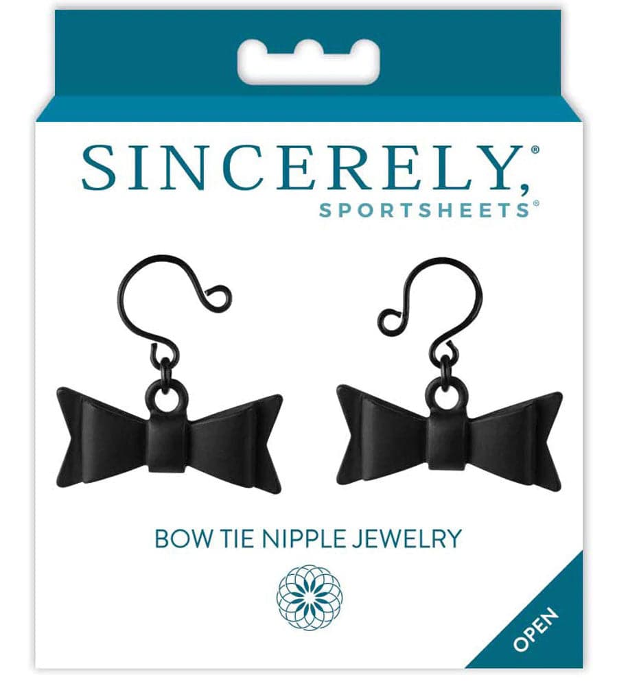 Bow Tie Nipple Bijoux - Black