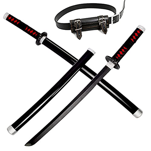 FENGLONG-YB Demon Slayer Sword Anime Kamado Tanjirou Samurai Katana Comes with Belt Cosplay 29.9 inches - Kamado Tanjiroa