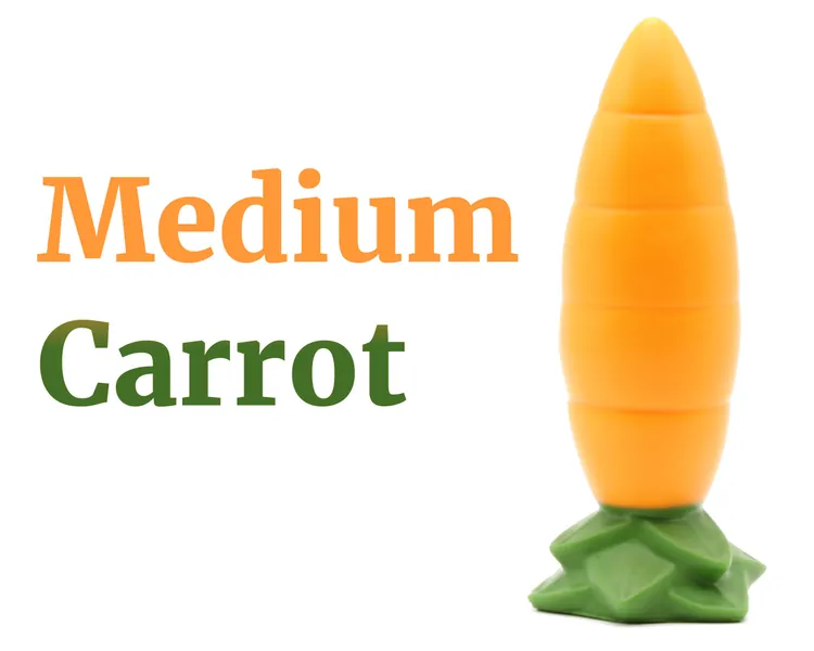 Fantasy Dildo ~ Medium Carrot ~ Dragon Dildo ~ Vegetable Dildo ~ Custom Silicone Sex Toy