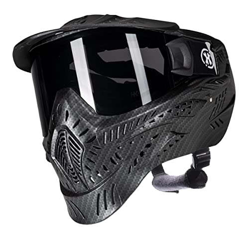 HK Army HSTL Goggle Paintball Airsoft Mask with Anti Fog Thermal Lens - Carbon Fiber