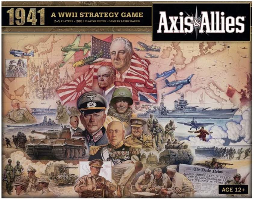 Avalon Hill Axis and Allies 1941 Board Game,5 players, Multicolor - -