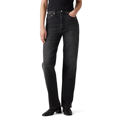Levi's womens Premium Ribcage Straight Ankle Jeans - 27W x 32L - (New) Say No Go
