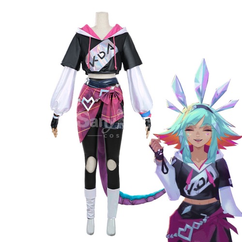 【In Stock】Game League of Legends Teamfight Tactics Cosplay K/DA Neeko Cosplay Costume - L