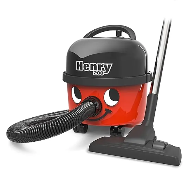 Numatic HVR200A Henry - High Efficiency Motor Canister Vacuum Cleaner- 9L Capacity with AS1 Professional Accessory Set (Red)