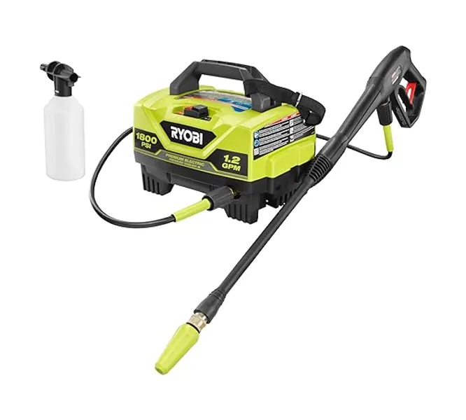 RYOBI Electric Pressure Washer 1,800 PSI 1.2 GPM