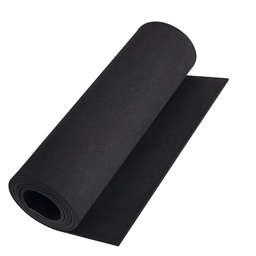 MEARCOOH Premium Cosplay EVA Foam Sheet,3mm Thick（1mm to 12mm,Black Foam Sheets Roll，59"x13.9",High Density 86kg/m3 for Cosplay Costume, Crafts, DIY Projects - Black - Thickness-3mm