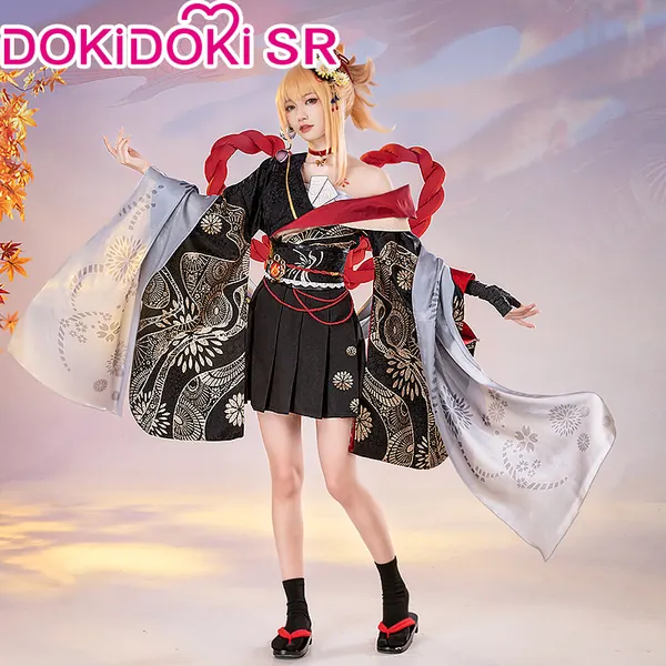 【Last Batch】DokiDoki-SR Game Genshin Impact Cosplay Yoimiya Costume Lost Abyss Doujin