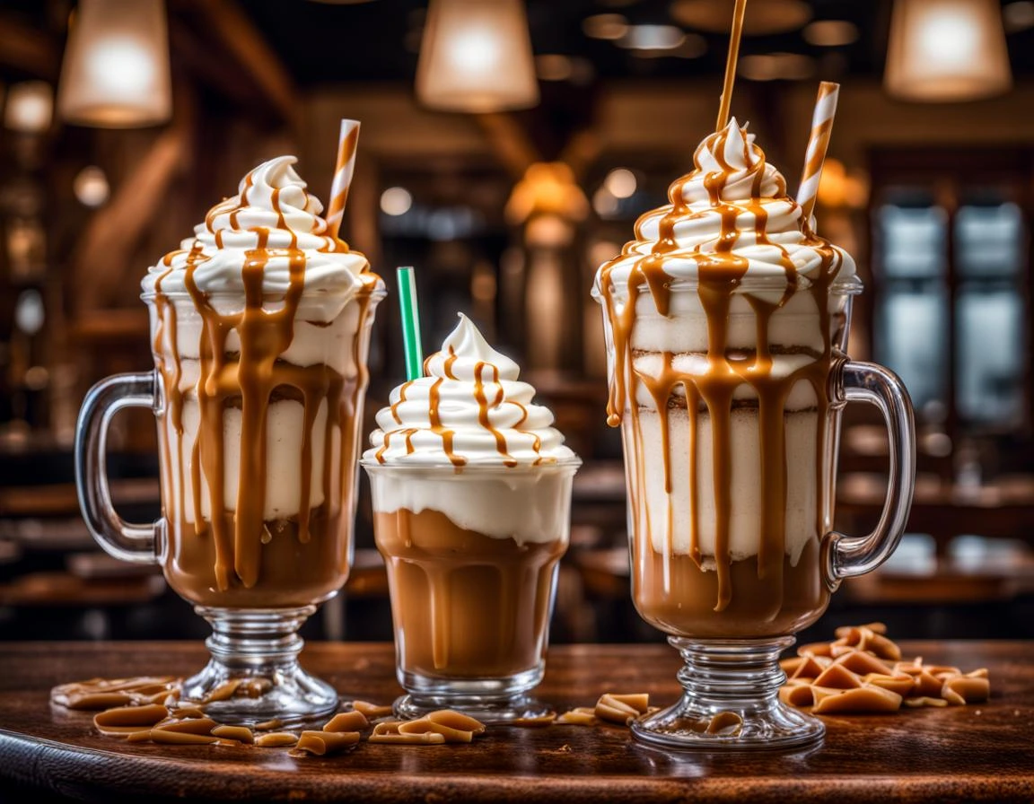 Tripple Caramel Frappe's with Xtra Drizzle