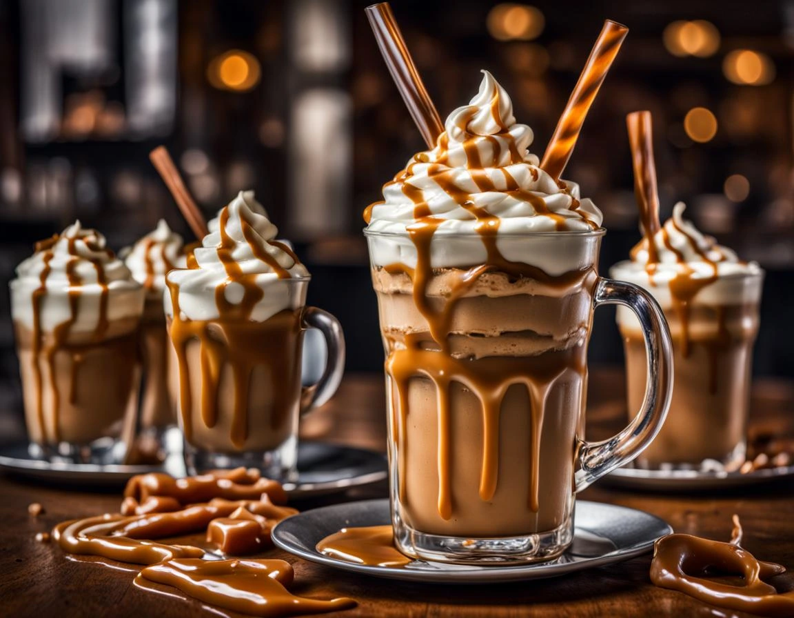Quintruple Caramel Frappe's with Xtra Drizzle